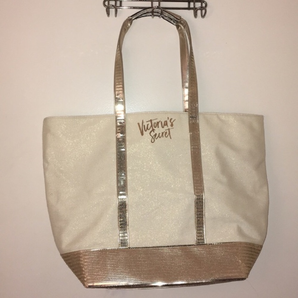 SALE💐NWOT VS gold & champagne tote bag
